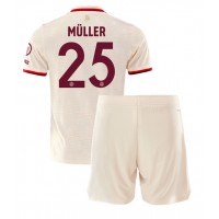 Bayern Munich Thomas Muller #25 Tredje Dräkt Barn 2024-25 Kortärmad (+ Korta byxor)